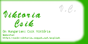 viktoria csik business card