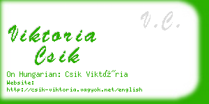 viktoria csik business card